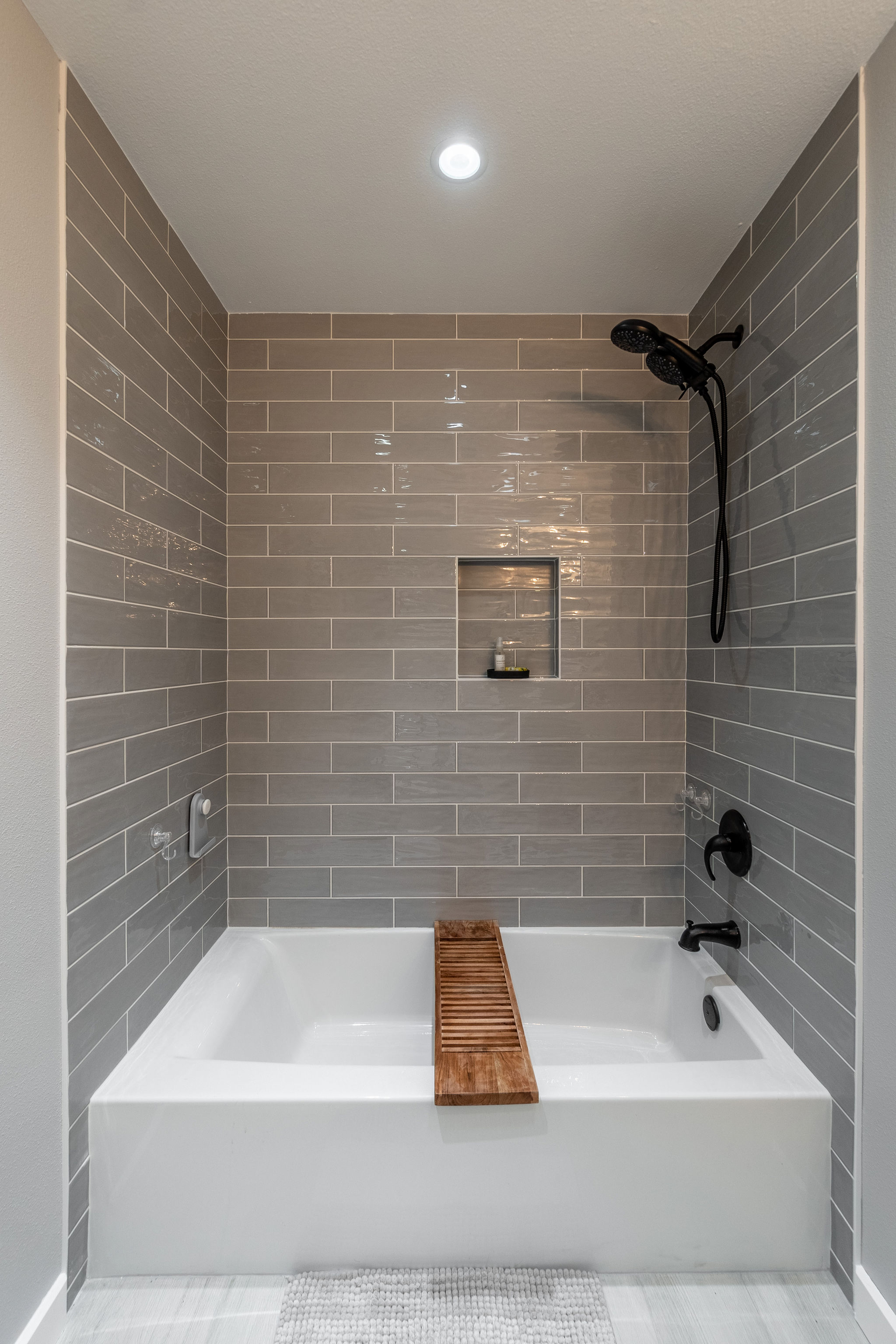 New bath and shower enclosure